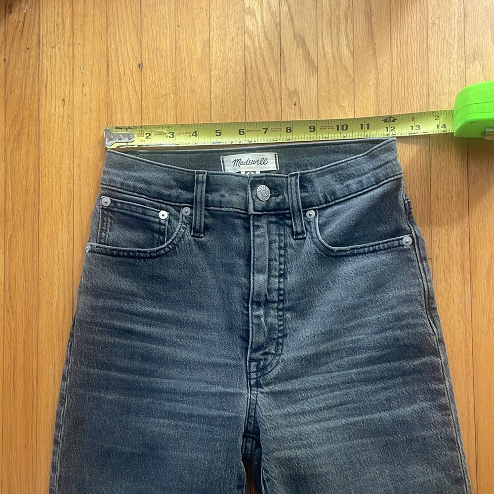 Madewell The Perfect Vintage Straight Jean Cosner Wash Size 23 Gray Denim - Picture 10 of 11